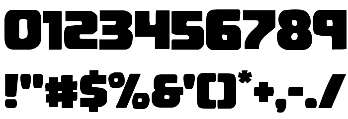 Uglier Things Staggered Font OTHER CHARS