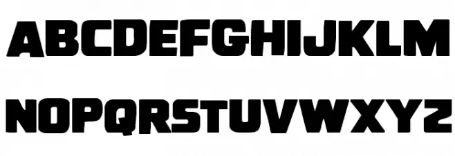 Uglier Things Staggered Schriftart Groß