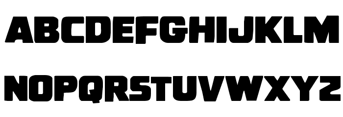Uglier Things Staggered Font LOWERCASE