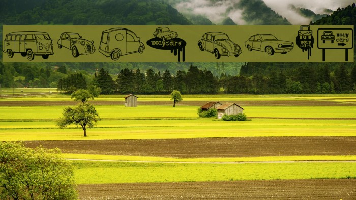 Ugly Cars Font examples