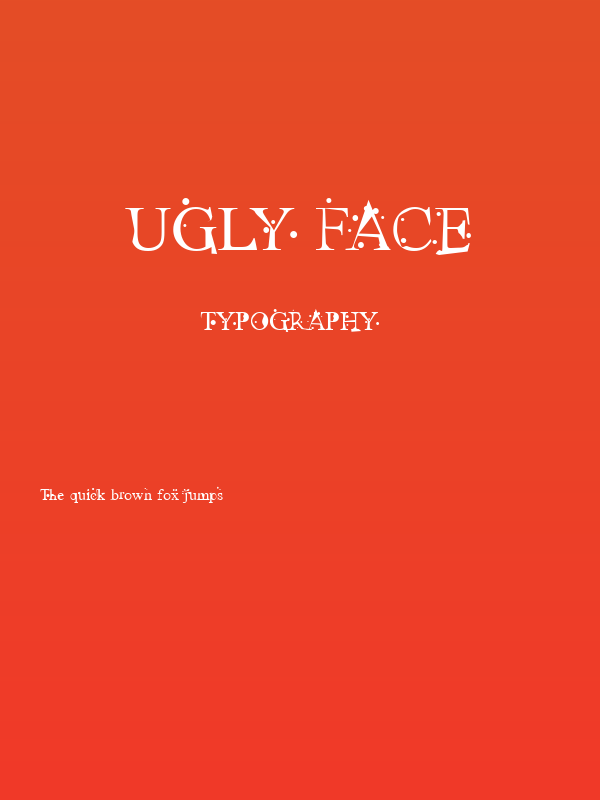 Ugly Face Poster