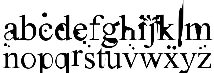Ugly Face Font LOWERCASE