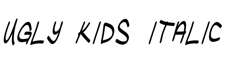 Ugly Kids Italic  لخطوط تنزيل