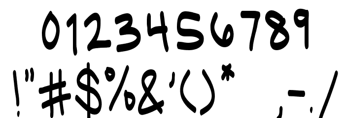 Ugly Kids Regular Font OTHER CHARS
