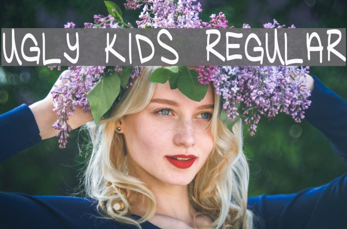 Ugly Kids Regular Font examples