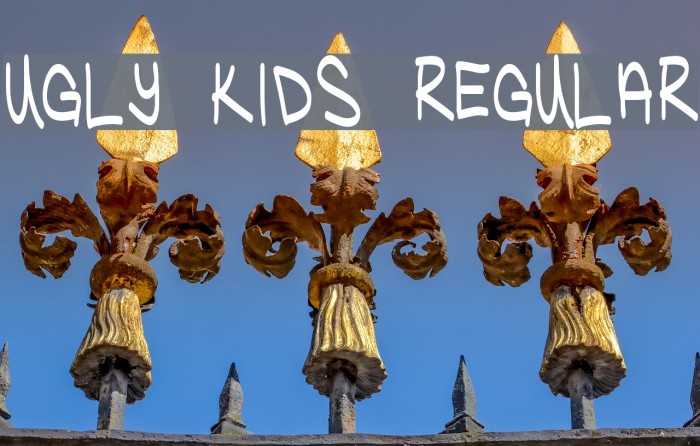 Ugly Kids Regular Font examples
