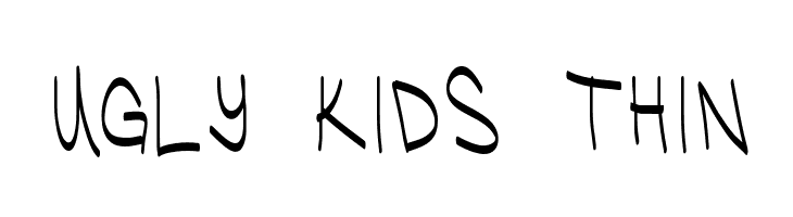 Ugly Kids Thin Font