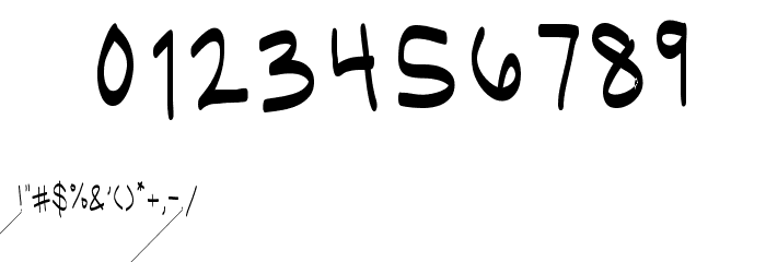 Ugly Kids Thin Font OTHER CHARS