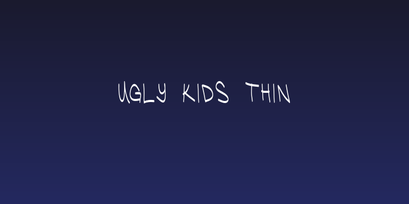 Ugly Kids Thin Social Header