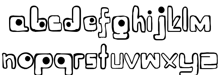Ugly R Font LOWERCASE