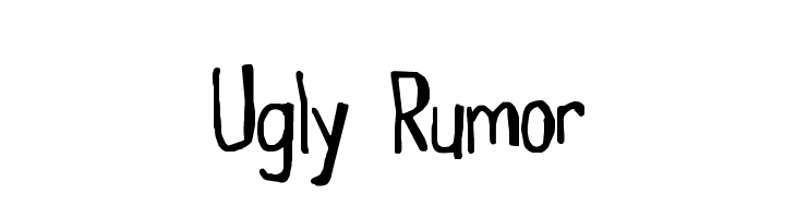 Ugly Rumor  Free Fonts Download