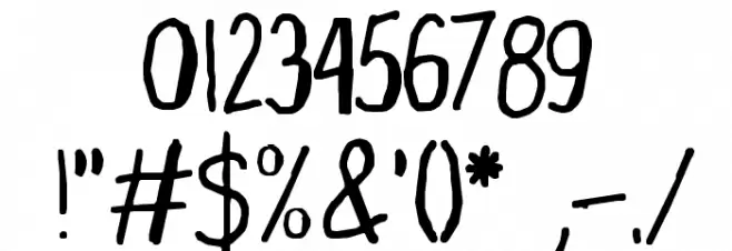 Ugly Rumor Font Alte caractere