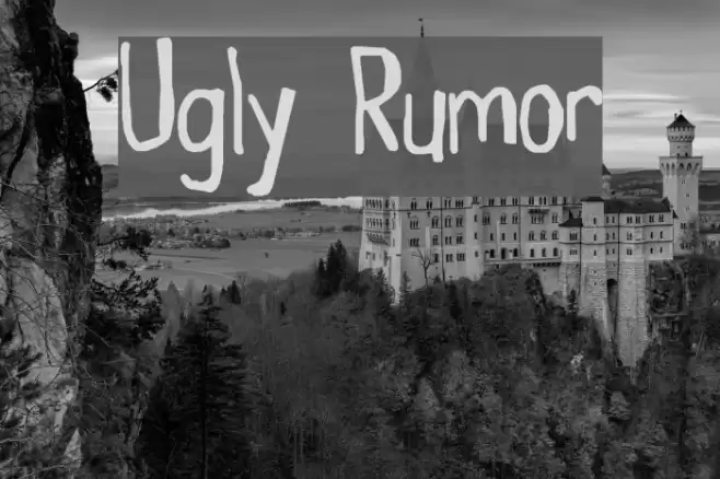 Ugly Rumor Font examples