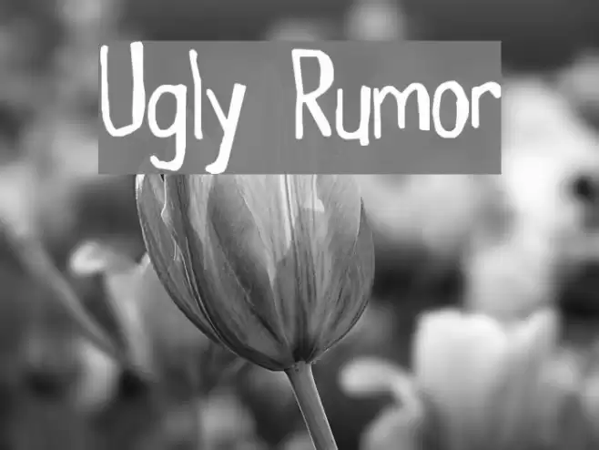 Ugly Rumor Font examples