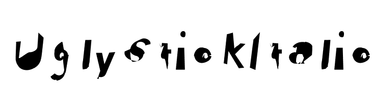 Ugly Stick Italic  免费字体下载