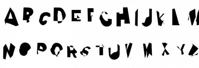 Ugly Stick Schriftart Groß