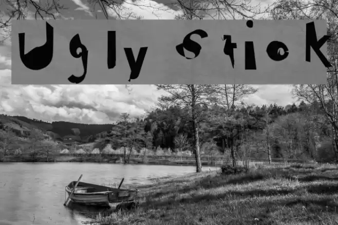 Ugly Stick Font examples
