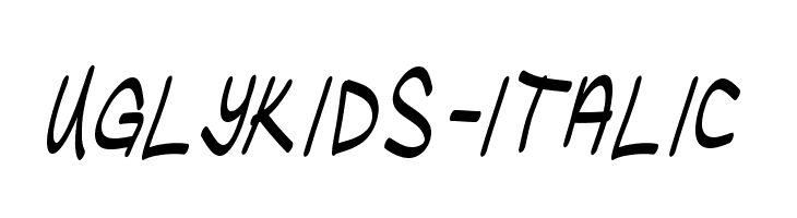 UglyKids-Italic  baixar fontes gratis