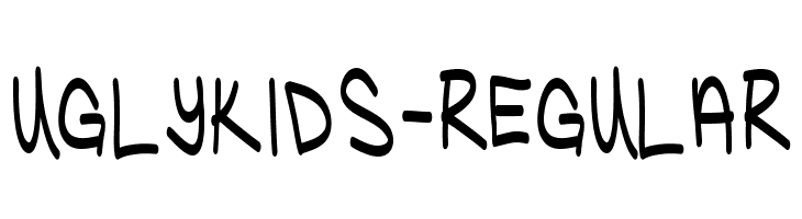 UglyKids-Regular Шрифта