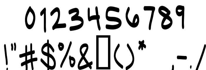 UglyKids-Regular Font OTHER CHARS