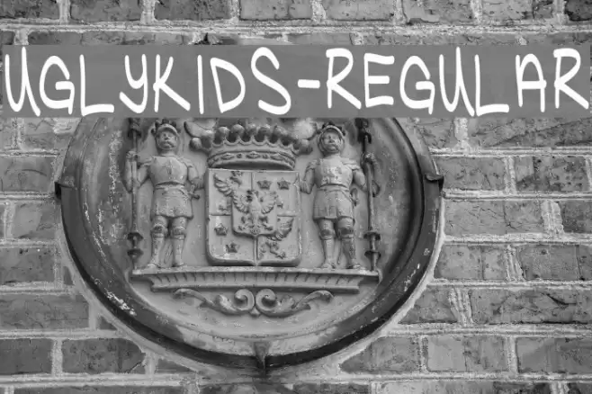 UglyKids-Regular 字体 examples