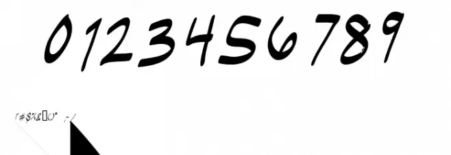 UglyKids-ThinItalic Font OTHER CHARS