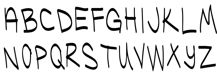UglyKids-Thin Font LOWERCASE
