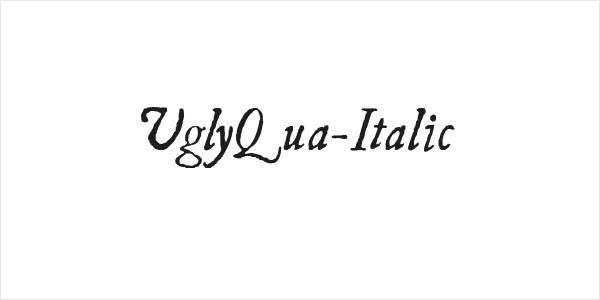 UglyQua-Italic Logo
