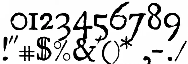 UglyQua Font OTHER CHARS