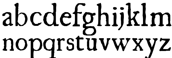 UglyQua Font LOWERCASE