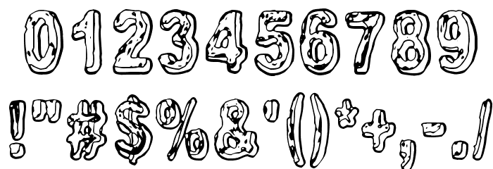 Uglygoodbad フォント その他の文字