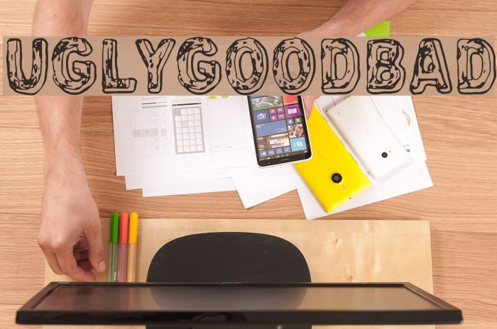 Uglygoodbad フォント examples