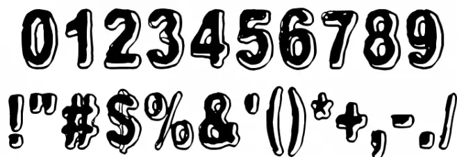 Uglygoodbaddark Font OTHER CHARS