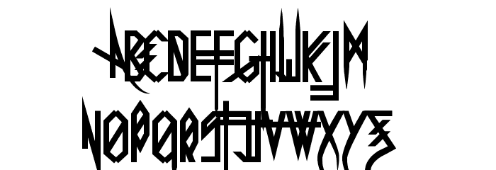 Uglymann Font LOWERCASE
