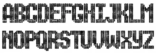 ugly font Шрифта ВЕРХНИЙ