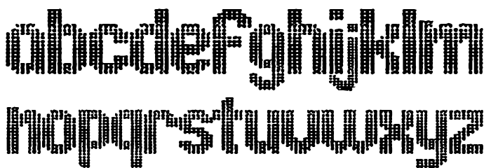 ugly font Font LOWERCASE