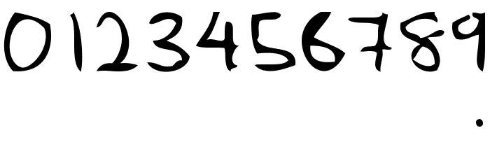 ugly hand writing Font OTHER CHARS