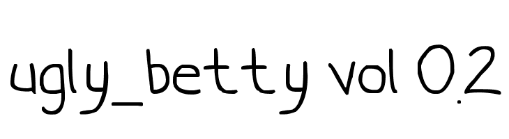 ugly_betty vol 0.2 Font