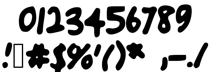 uglyhandwriting Font OTHER CHARS
