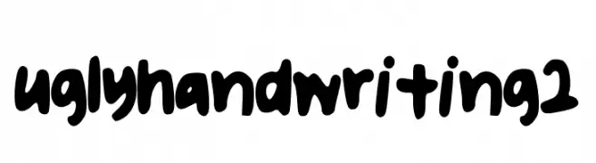 uglyhandwriting2  Descarca Fonturi Gratis