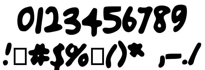 uglyhandwriting2 Font OTHER CHARS