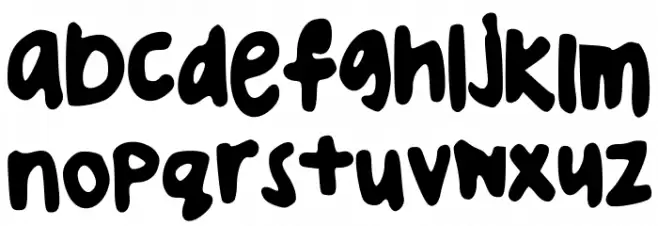 uglyhandwriting2 Caratteri MAIUSCOLE