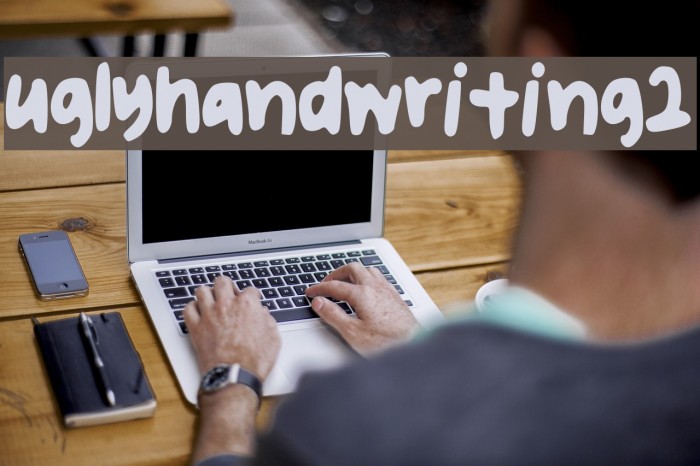 uglyhandwriting2 Font examples
