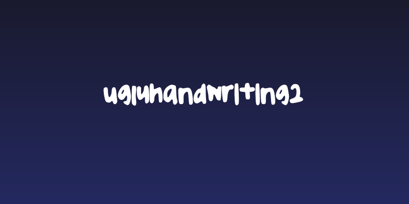 uglyhandwriting2 Social Header