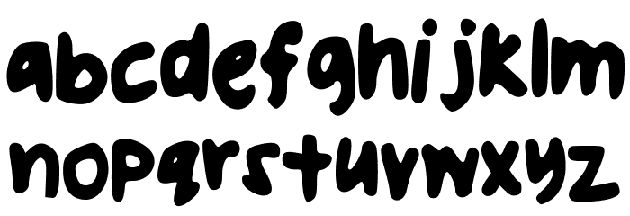 uglyhandwriting2 Font LOWERCASE