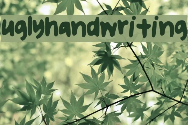 uglyhandwriting Example 1