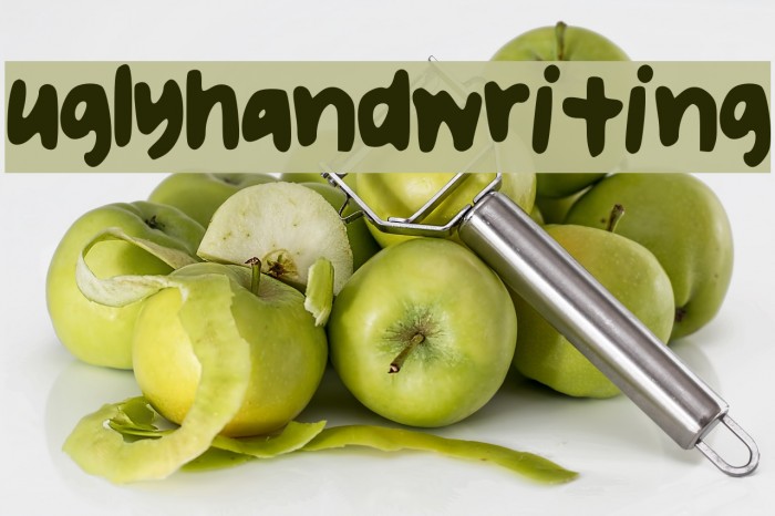 uglyhandwriting Font examples