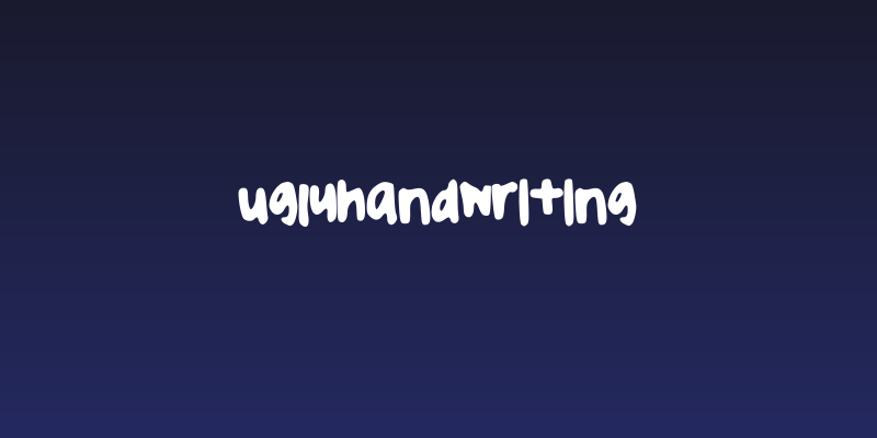 uglyhandwriting Social Header
