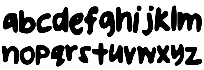 uglyhandwriting Font LOWERCASE