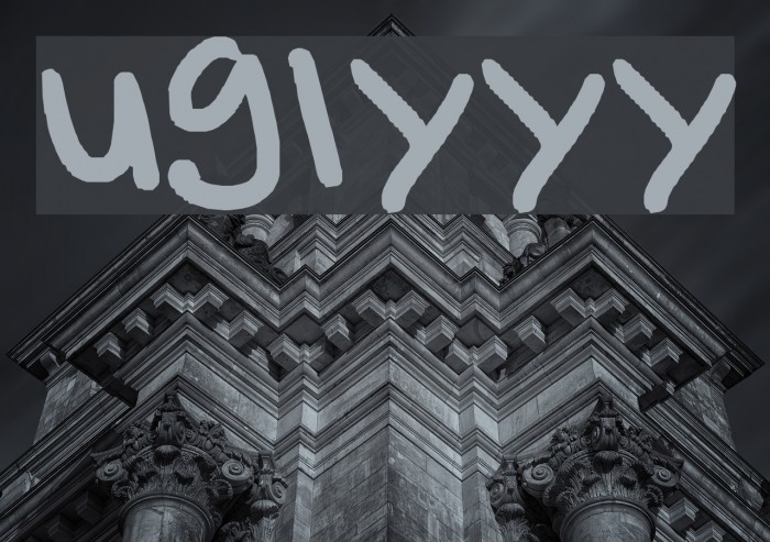 uglyyy Font examples